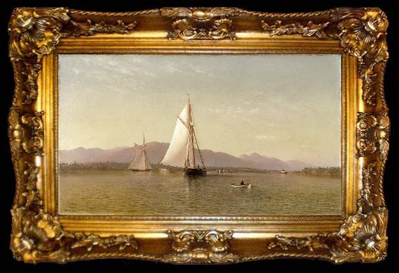 framed  unknow artist Hudson at the Tappan Zee, ta009-2
